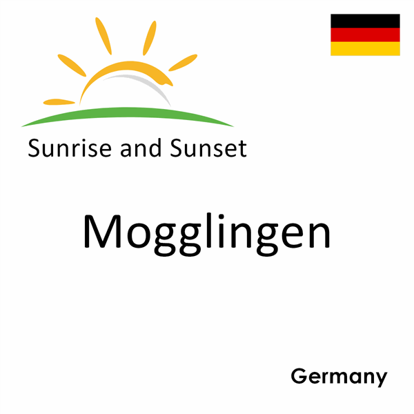 Sunrise and sunset times for Mogglingen, Germany