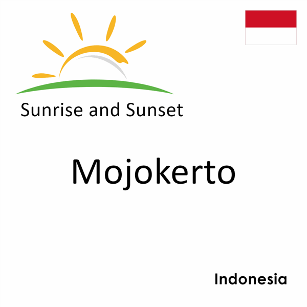 Sunrise and sunset times for Mojokerto, Indonesia