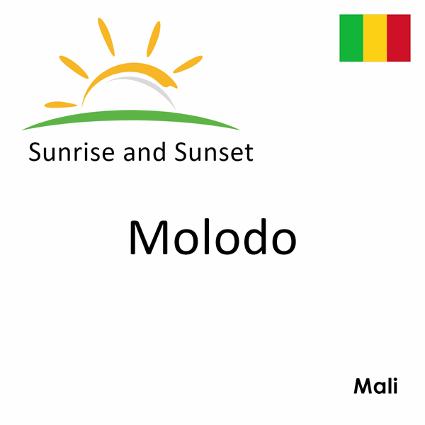 Sunrise and sunset times for Molodo, Mali