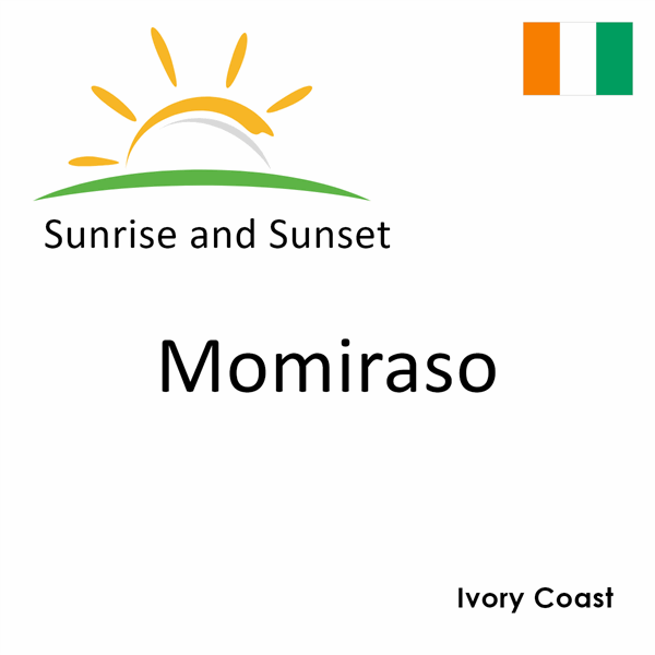 Sunrise and sunset times for Momiraso, Ivory Coast