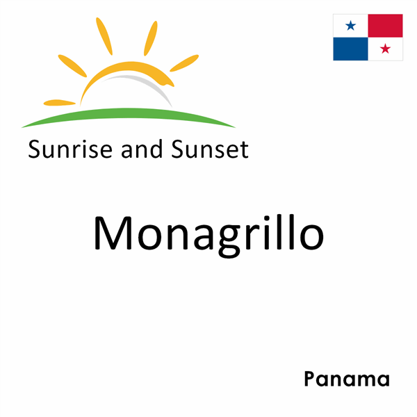Sunrise and sunset times for Monagrillo, Panama