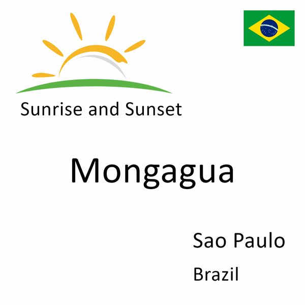 Sunrise and sunset times for Mongagua, Sao Paulo, Brazil