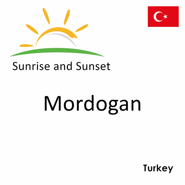 Sunrise and sunset times for Mordogan, Turkey