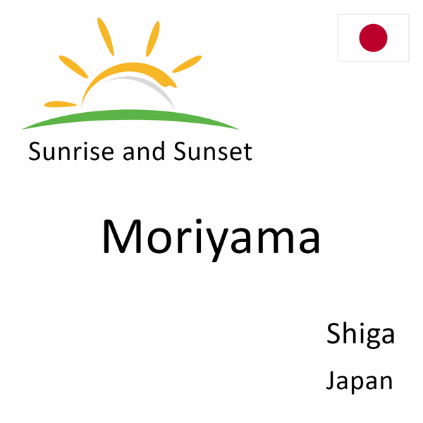 Sunrise and sunset times for Moriyama, Shiga, Japan