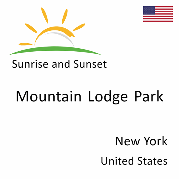 Sunrise and sunset times for Mountain Lodge Park, New York, United States
