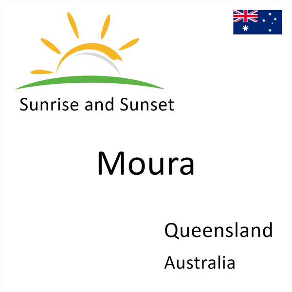 Sunrise and sunset times for Moura, Queensland, Australia