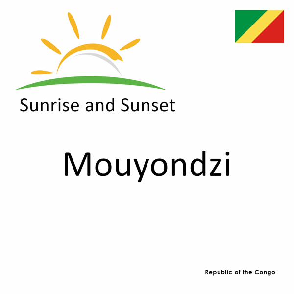 Sunrise and sunset times for Mouyondzi, Republic of the Congo