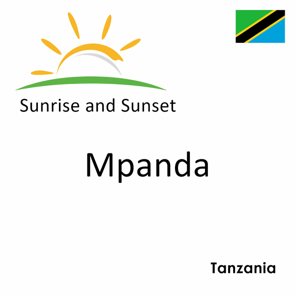 Sunrise and sunset times for Mpanda, Tanzania