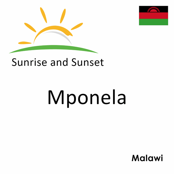 Sunrise and sunset times for Mponela, Malawi