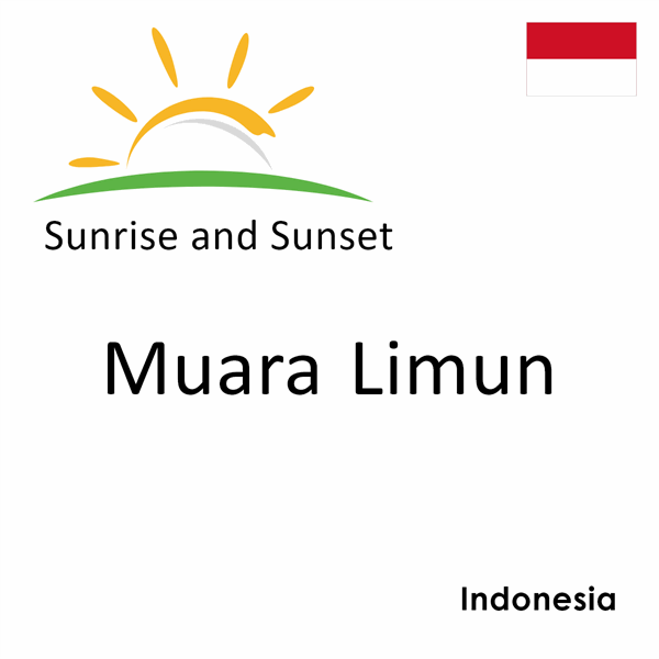 Sunrise and sunset times for Muara Limun, Indonesia