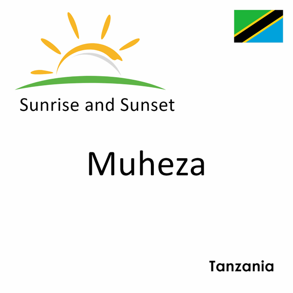 Sunrise and sunset times for Muheza, Tanzania