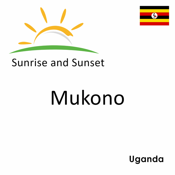 Sunrise and sunset times for Mukono, Uganda
