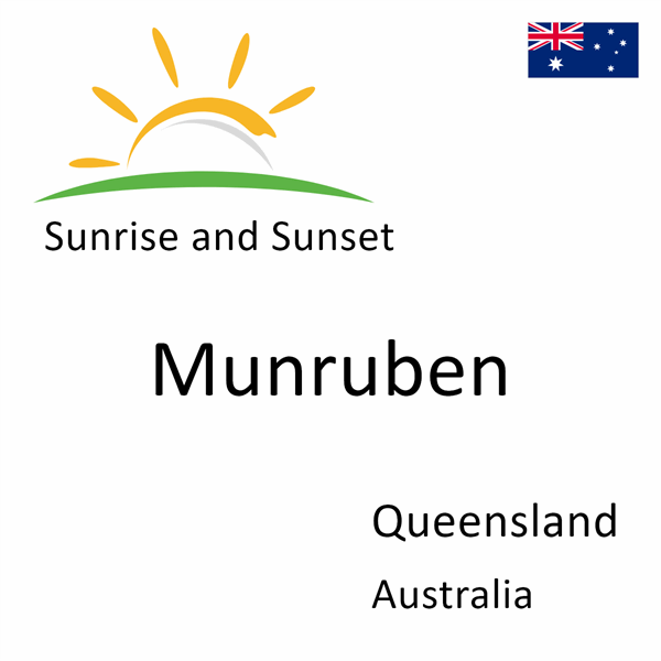 Sunrise and sunset times for Munruben, Queensland, Australia