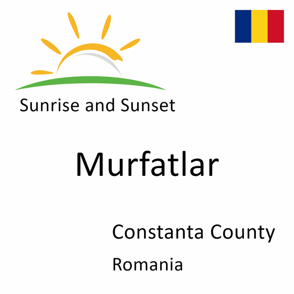 Sunrise and sunset times for Murfatlar, Constanta County, Romania
