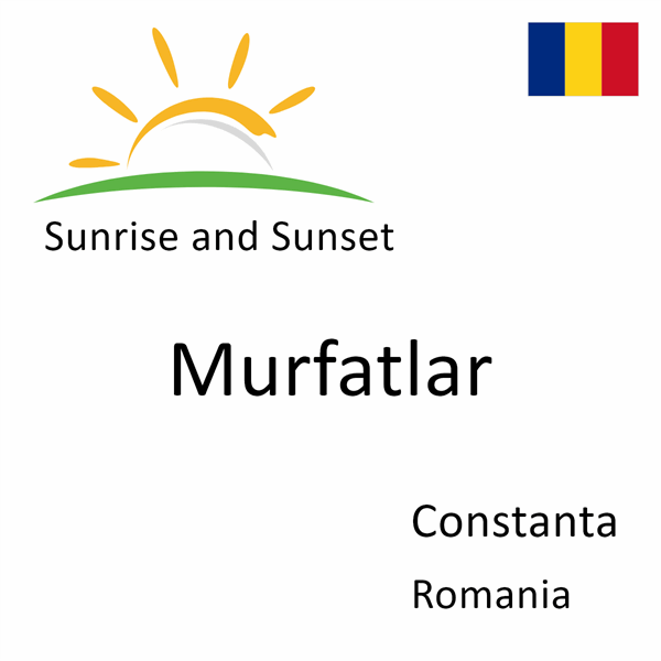 Sunrise and sunset times for Murfatlar, Constanta, Romania