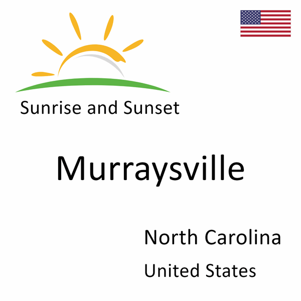 Sunrise and sunset times for Murraysville, North Carolina, United States