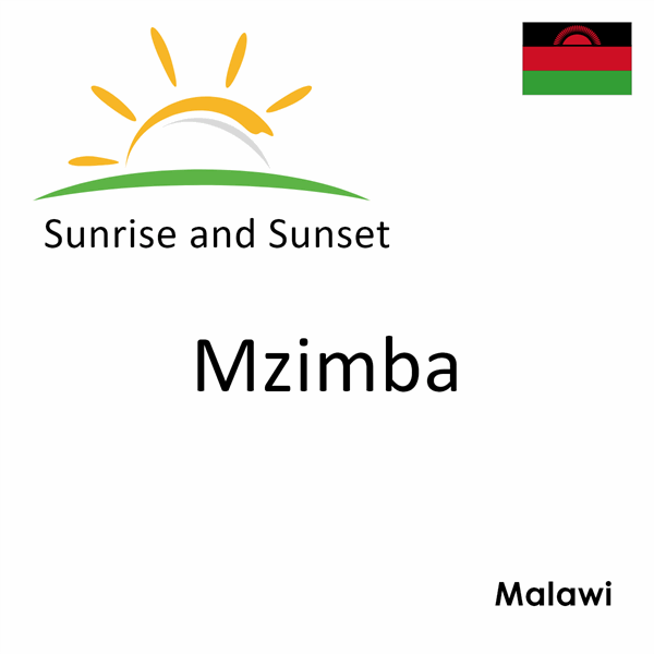 Sunrise and sunset times for Mzimba, Malawi