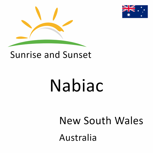 Sunrise and sunset times for Nabiac, New South Wales, Australia