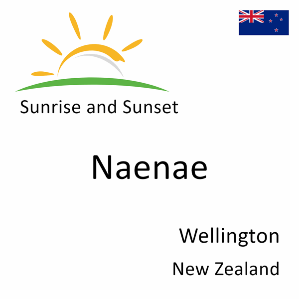 Sunrise and sunset times for Naenae, Wellington, New Zealand