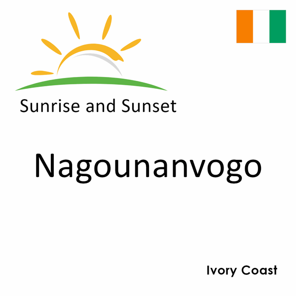 Sunrise and sunset times for Nagounanvogo, Ivory Coast