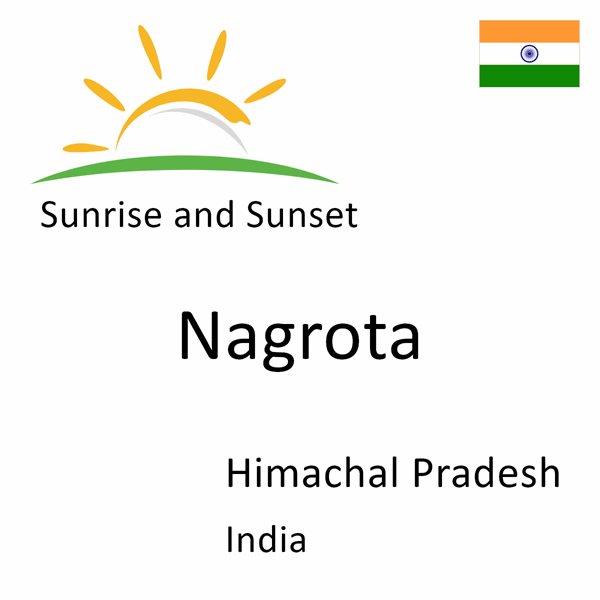 Sunrise and sunset times for Nagrota, Himachal Pradesh, India
