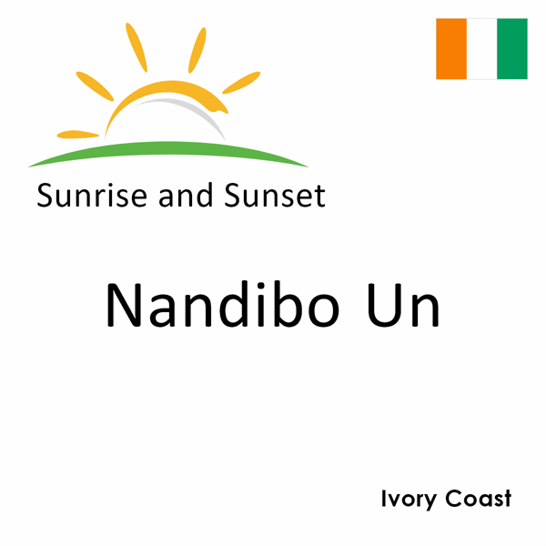 Sunrise and sunset times for Nandibo Un, Ivory Coast