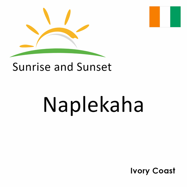 Sunrise and sunset times for Naplekaha, Ivory Coast