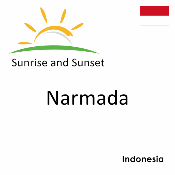 Sunrise and sunset times for Narmada, Indonesia