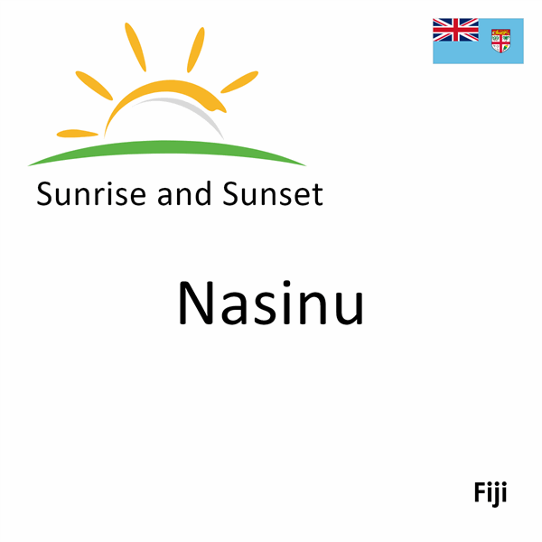 Sunrise and sunset times for Nasinu, Fiji