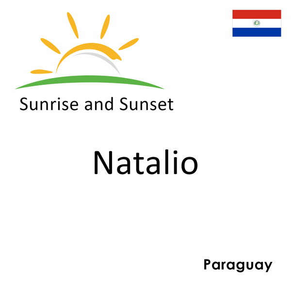 Sunrise and sunset times for Natalio, Paraguay