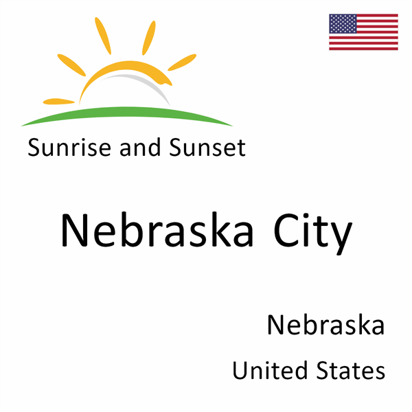 Sunrise and sunset times for Nebraska City, Nebraska, United States