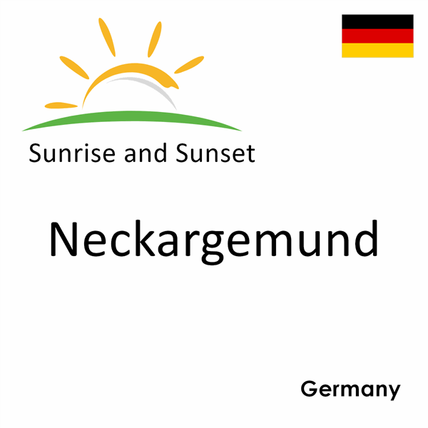 Sunrise and sunset times for Neckargemund, Germany