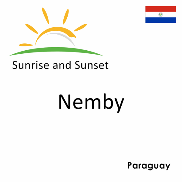Sunrise and sunset times for Nemby, Paraguay