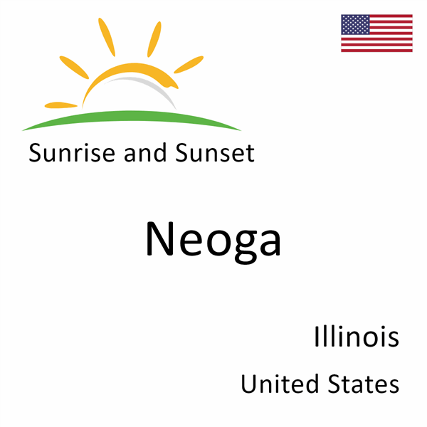 Sunrise and sunset times for Neoga, Illinois, United States