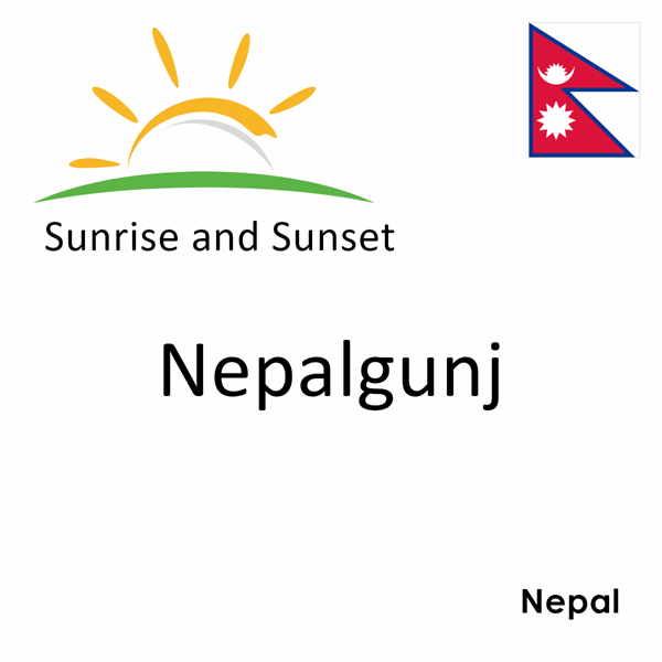 Sunrise and sunset times for Nepalgunj, Nepal