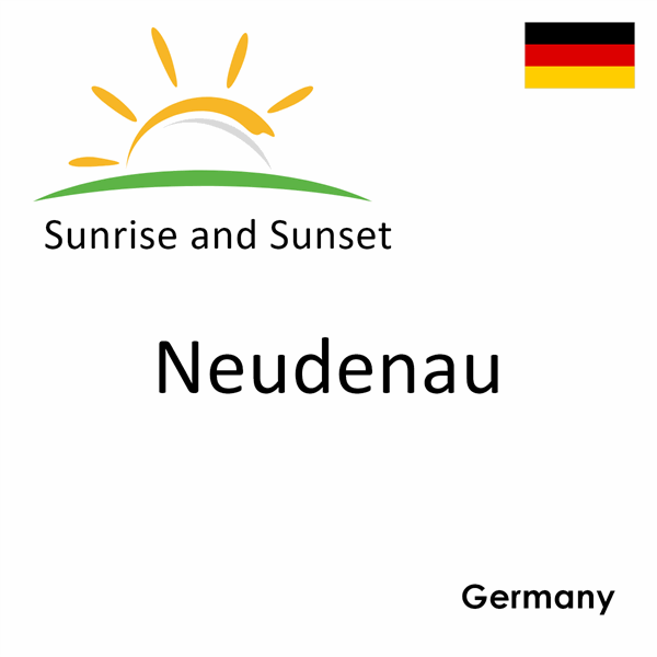 Sunrise and sunset times for Neudenau, Germany