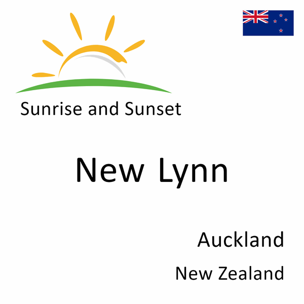 Sunrise and sunset times for New Lynn, Auckland, New Zealand