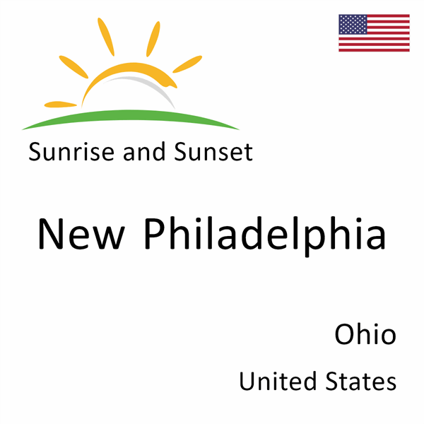 Sunrise and sunset times for New Philadelphia, Ohio, United States