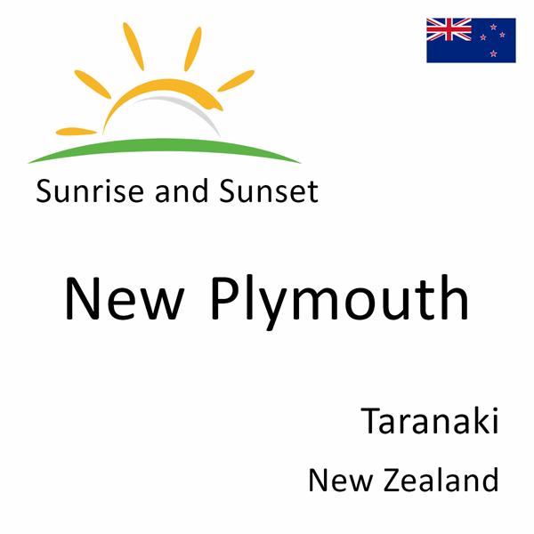 Sunrise and sunset times for New Plymouth, Taranaki, New Zealand