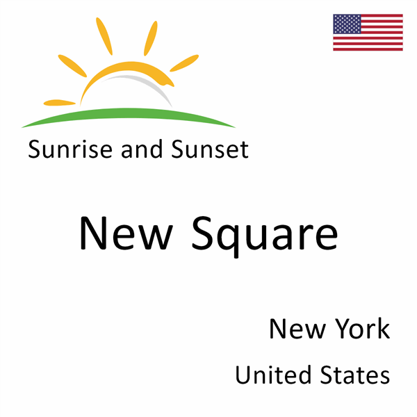 Sunrise and sunset times for New Square, New York, United States
