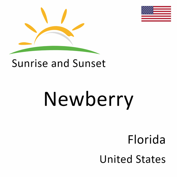 Sunrise and sunset times for Newberry, Florida, United States