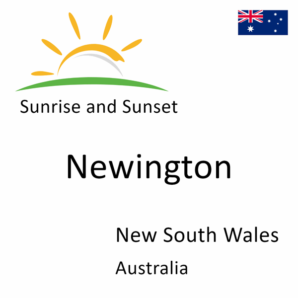 Sunrise and sunset times for Newington, New South Wales, Australia