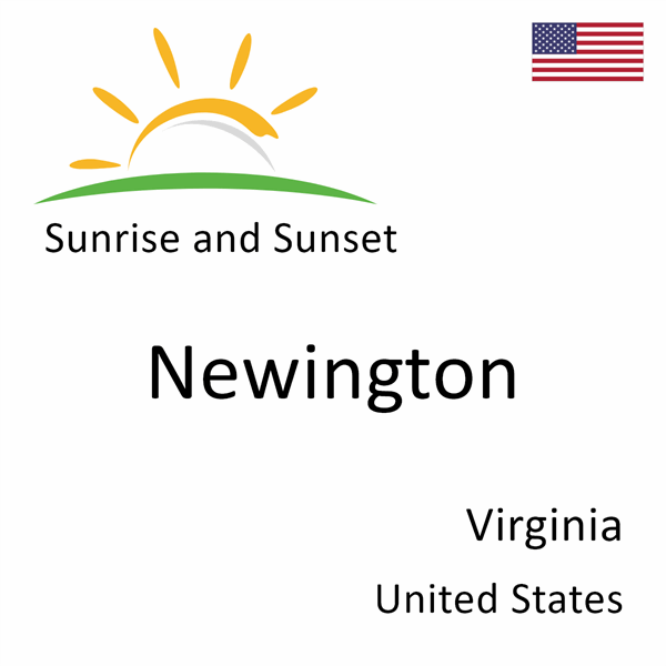 Sunrise and sunset times for Newington, Virginia, United States