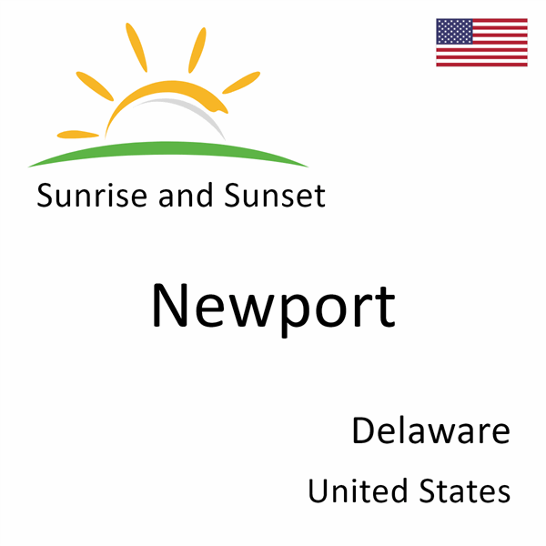 Sunrise and sunset times for Newport, Delaware, United States