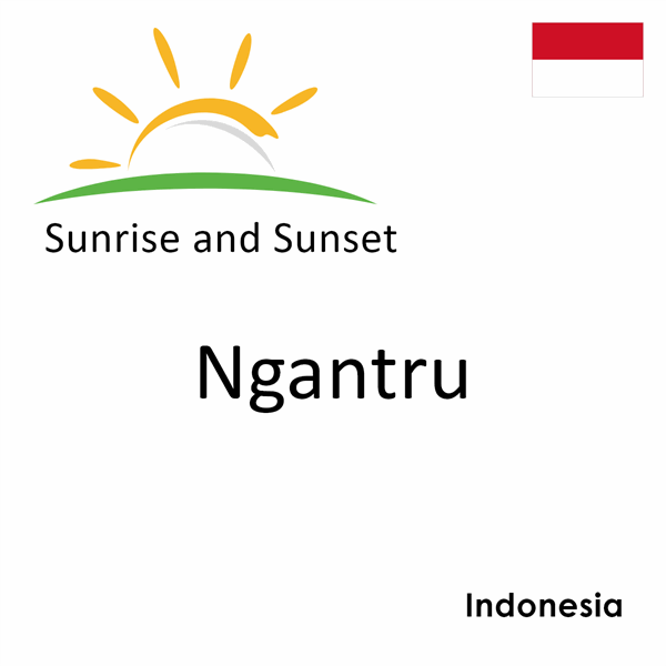 Sunrise and sunset times for Ngantru, Indonesia