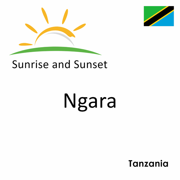 Sunrise and sunset times for Ngara, Tanzania