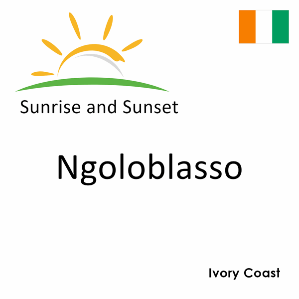 Sunrise and sunset times for Ngoloblasso, Ivory Coast