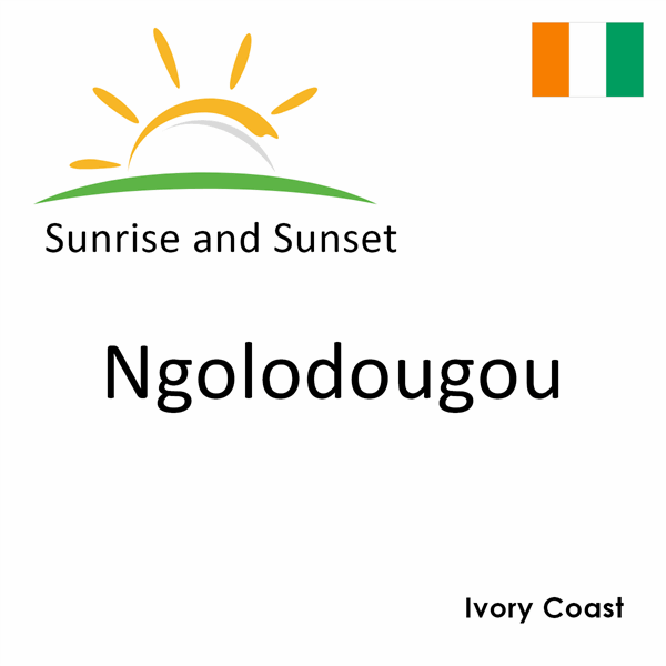 Sunrise and sunset times for Ngolodougou, Ivory Coast