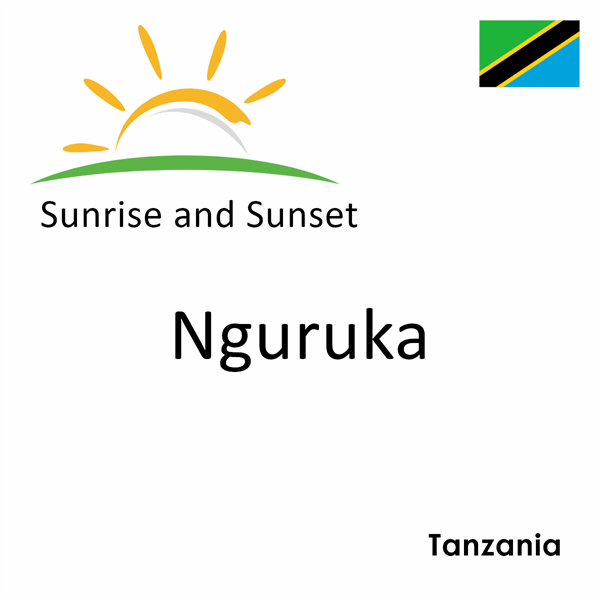 Sunrise and sunset times for Nguruka, Tanzania
