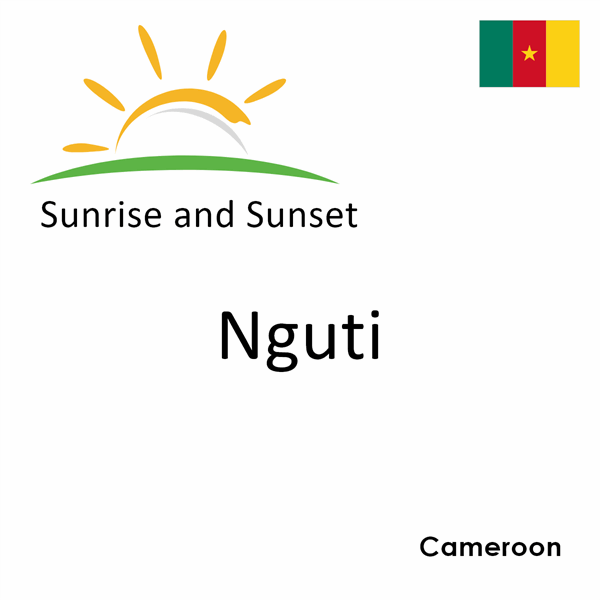 Sunrise and sunset times for Nguti, Cameroon